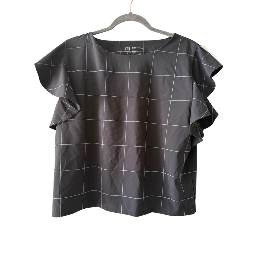 Albion Fit Flutter Sleeve Top - Size Medium - Picture 3 of 5